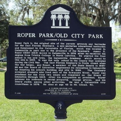Roper Park / Old City Park Marker image. Click for full size.