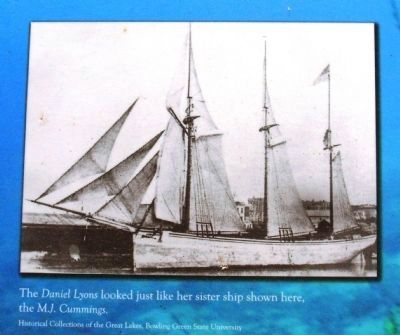 Schooner Daniel Lyons Marker. Click for full size. Schooner Daniel Lyons Marker image. Click for full size.