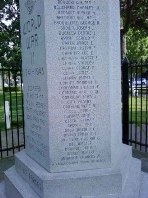 World War II Marker. Click for full size. World War II Marker image. Click for full size.