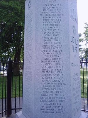 World War II Marker. Click for full size. World War II Marker image. Click for full size.