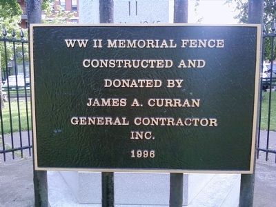 World War II Marker. Click for full size. World War II Marker image. Click for full size.