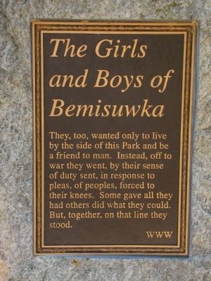 The Girls and Boys of Bemisuwka Marker image. Click for full size.