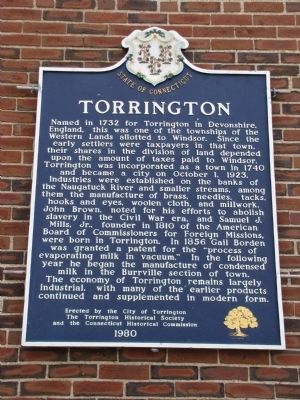Torrington Marker image. Click for full size.