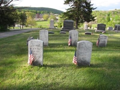 Soldiers' graves. Click for full size. Soldiers' graves image. Click for full size.