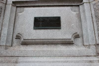 The National Monument to the Forefathers Marker image. Click for full size.