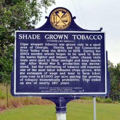 Side 2: Shade Grown Tobacco Marker image. Click for full size.
