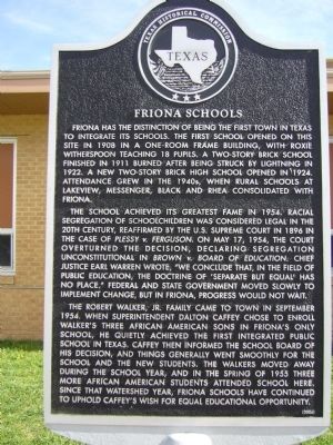 Friona Schools Marker image. Click for full size.