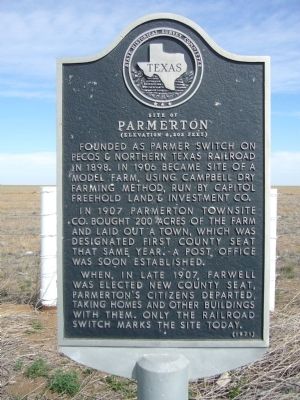 Site of Parmerton Marker. Click for full size. Site of Parmerton Marker image. Click for full size.