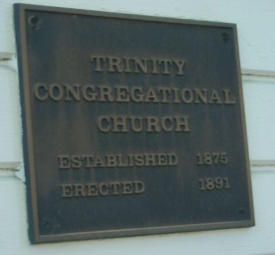 Trinity Congregational Church Marker image. Click for full size.