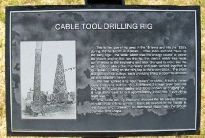 Cable Tool Drilling Rig Marker image. Click for full size.
