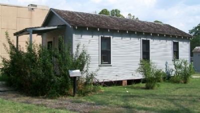 Oil Field Lease House and Marker. Click for full size. Oil Field Lease House and Marker image. Click for full size.