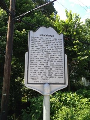 Maywood Marker image. Click for full size.