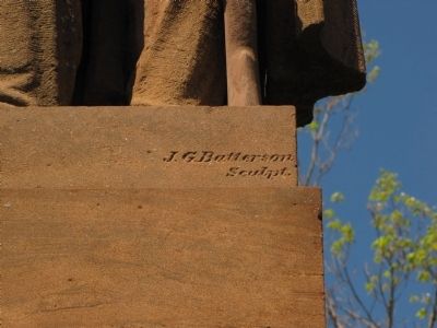 Detail Showing Sculptor Name. Click for full size. Detail Showing Sculptor Name image. Click for full size.