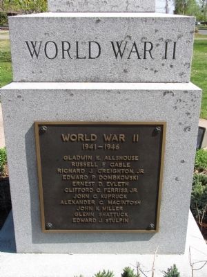 World War II. Click for full size. World War II image. Click for full size.