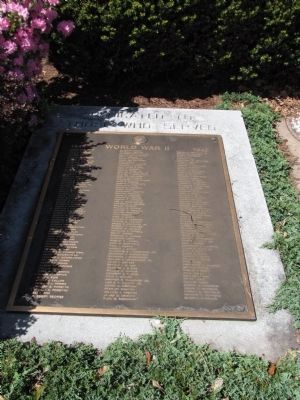 Left of flagpole. Click for full size. Left of flagpole image. Click for full size.