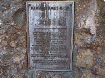 Dedham Boat Club Marker. Click for full size. Dedham Boat Club Marker image. Click for full size.