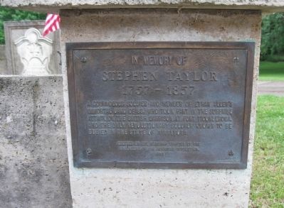 Stephen Taylor Marker. Click for full size. Stephen Taylor Marker image. Click for full size.