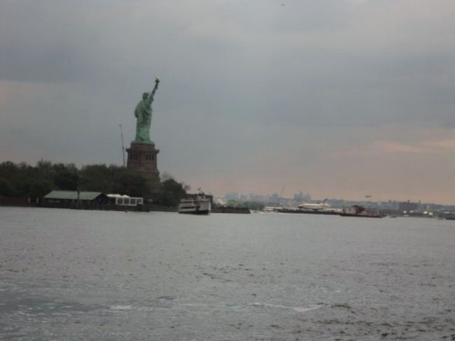 Enterprise Passes Liberty Island. Click for full size. Enterprise Passes Liberty Island image. Click for full size.