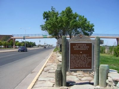 Eastern New Mexico University Marker. Click for full size. Eastern New Mexico University Marker image. Click for full size.