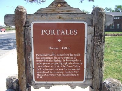 Portales Marker. Click for full size. Portales Marker image. Click for full size.