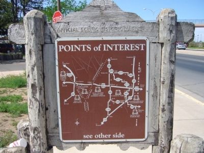 <i>Back of</i> Portales Marker. Click for full size. <i>Back of</i> Portales Marker image. Click for full size.