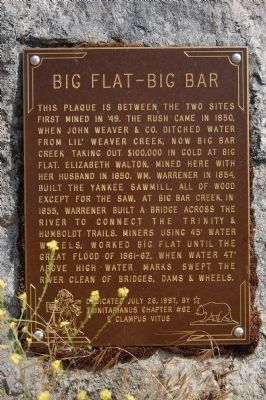 Big Flat – Big Bar Marker image. Click for full size.
