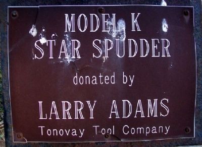 Model K Star Spudder Marker image. Click for full size.