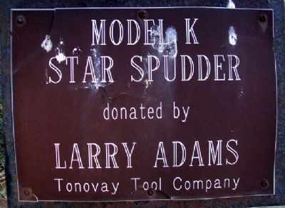 Model K Star Spudder Marker. Click for full size. Model K Star Spudder Marker image. Click for full size.