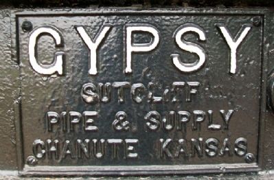 The Gypsy Spudder Builder's Plate. Click for full size. The Gypsy Spudder Builder's Plate image. Click for full size.