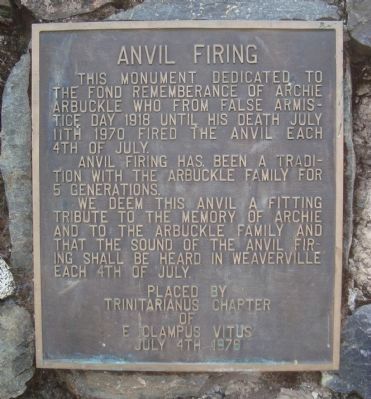 Anvil Firing Marker image. Click for full size.
