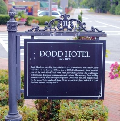 Dodd Hotel Marker. Click for full size. Dodd Hotel Marker image. Click for full size.