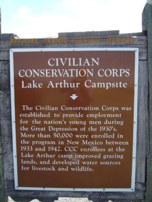 Civilian Conservation Corps Marker. Click for full size. Civilian Conservation Corps Marker image. Click for full size.