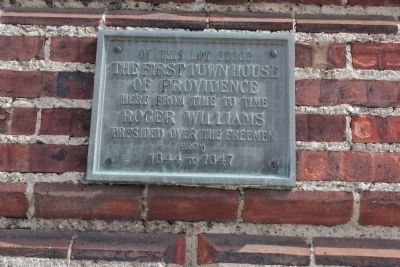 First Town House of Providence Marker image. Click for full size.