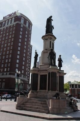 Rhode Island Soldiers and Sailors Memorial Marker. Click for full size. Rhode Island Soldiers and Sailors Memorial Marker image. Click for full size.