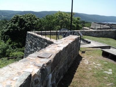 Marker in Fort Putnam. Click for full size. Marker in Fort Putnam image. Click for full size.
