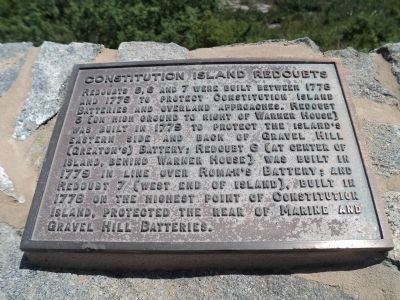 Constitution Island Redoubts Marker image. Click for full size.