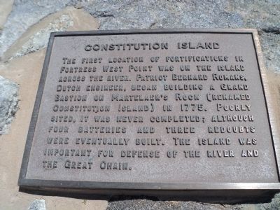 Constitution Island Marker image. Click for full size.