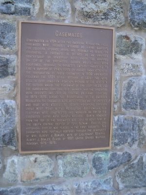 Casemates Marker. Click for full size. Casemates Marker image. Click for full size.