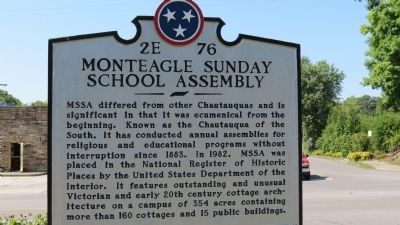 Monteagle Sunday School Assembly Marker image. Click for full size.