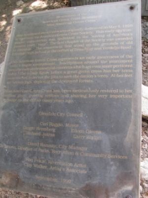 Miss American Green Cross Marker. Click for full size. Miss American Green Cross Marker image. Click for full size.