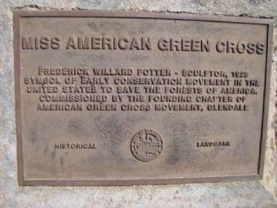 Miss American Green Cross Plaque image. Click for full size.