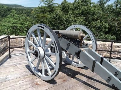 Bronze Field Gun on West Wall image. Click for full size.