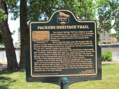 Packers Heritage Trail Marker image. Click for full size.