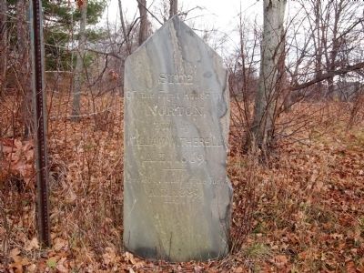 The Site of the First House in Norton Marker. Click for full size. The Site of the First House in Norton Marker image. Click for full size.