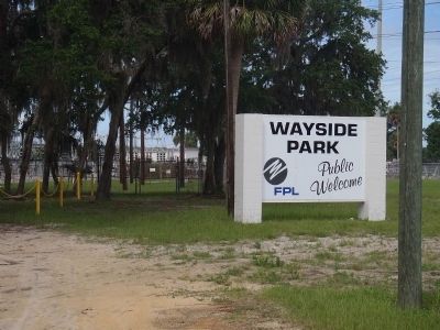 The Wayside Park sign image. Click for full size.