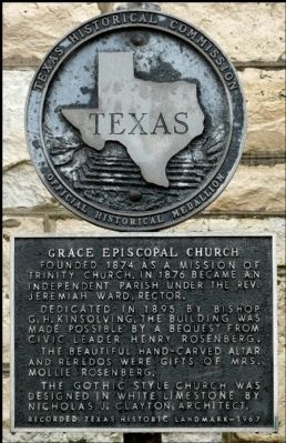Grace Episcopal Church Marker. Click for full size. Grace Episcopal Church Marker image. Click for full size.