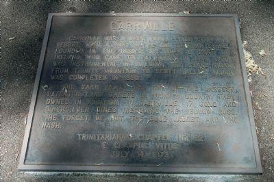 Carrville Marker. Click for full size. Carrville Marker image. Click for full size.