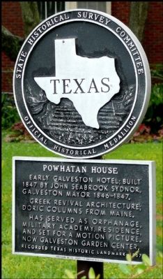 Powhatan House Marker image. Click for full size.