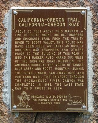California – Oregon Trail / California – Oregon Road Marker image. Click for full size.