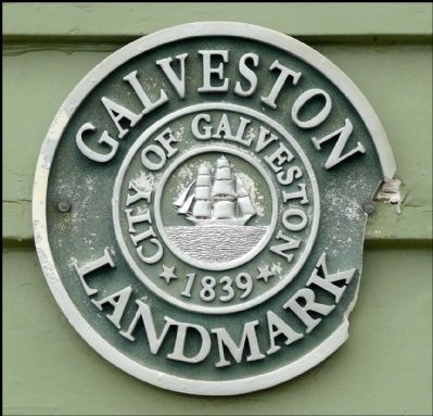Galveston Garten Verein -- Galveston Landmark Tablet image. Click for full size.